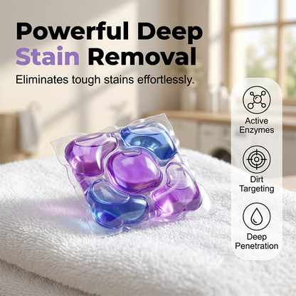 Devareon®✨2026 Hot Sale 40% OFF🔥5-in-1 White Musk Laundry Detergent Pods (80PCS)