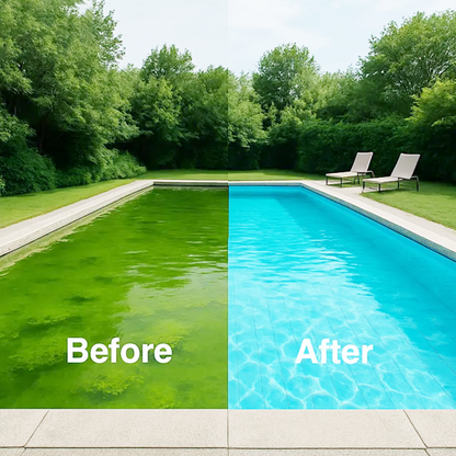 Devareon®💧 Swimming Pool Purifying Liquid – Crystal Clear Water, Zero Hassle! ✨ Say goodbye to green water & harsh chemicals – just pure, fresh swimming every time. 🏊‍♂️💙