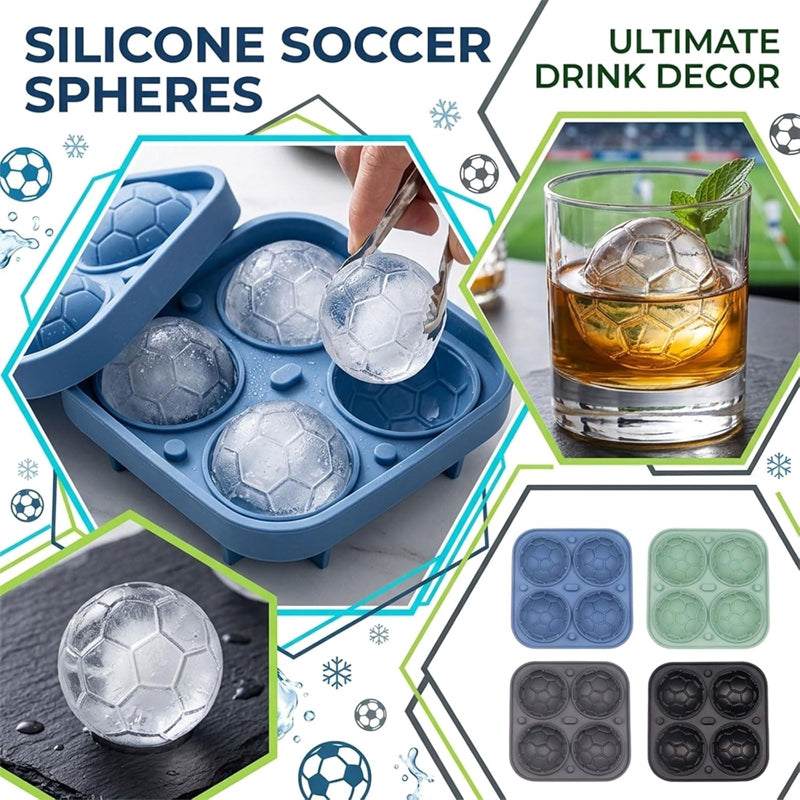 Devareon® ⏰🔥 Football Shape Silicone Ice Ball Mold
