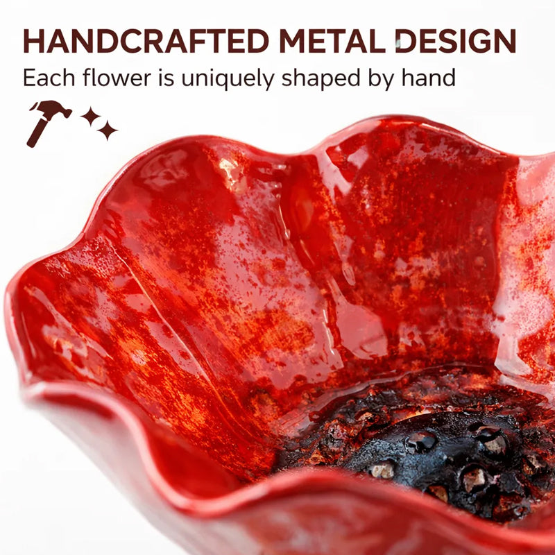 Devareon® 💖🎁Handmade Metal Flower Garden Stake🐦