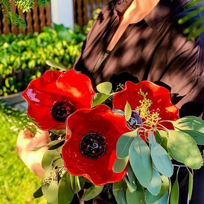 Devareon® 💖🎁Handmade Metal Flower Garden Stake🐦