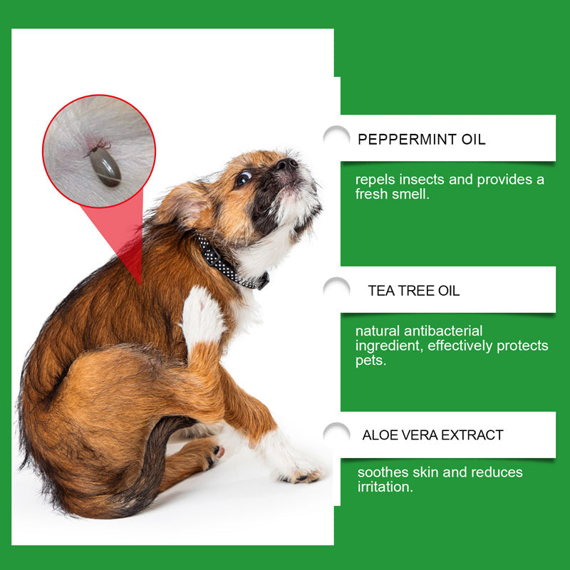 ⏳LIMITED-TIME OFFER: Buy 2 Get 1 FREE!🐾✨Plant-Based Flea & Tick Spray🌿Gentle Protection for Dogs & Cats🐶🐱 — Devareon®
