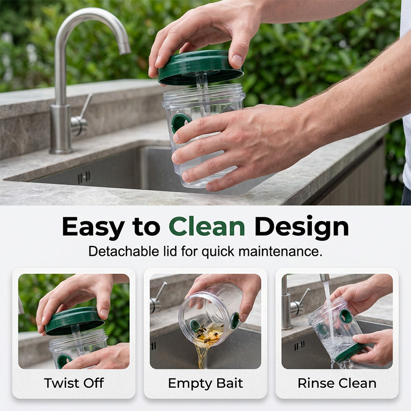 Devareon® Solar Powered Hanging Wasp Trap