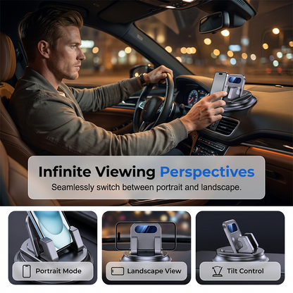 Devareon® 🚗 40% OFF NOW!📱 Rotating Dashboard Car Phone Holder – 360° Adjustable & Anti-Slip – Hands-Free Phone Mount 🛡️