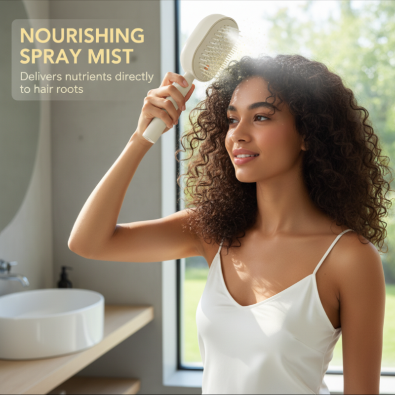 Devareon® 🥳 Electric Spray & Massage Hair Brush