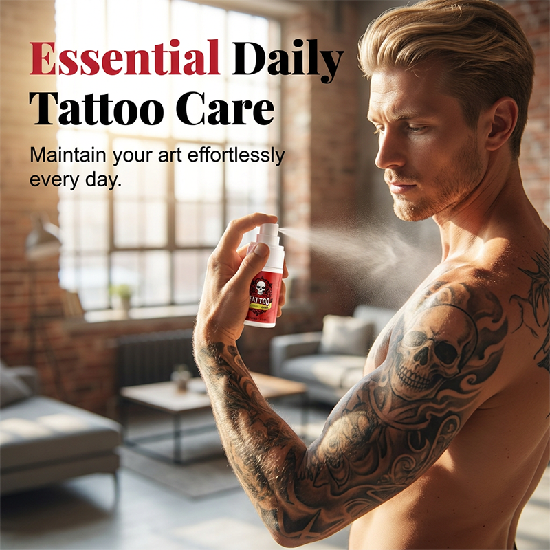 Devareon®💥 50K+ sold!💉 Tattoo aftercare spray – ultra-fine mist, hydrates, revives ink vibrancy. 50% OFF! 🎨✨