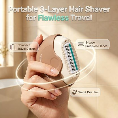 Devareon® 🥳Portable 3-Layer Hair Shaver with Rotating Cover