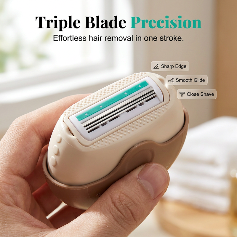 Devareon® 🥳Portable 3-Layer Hair Shaver with Rotating Cover
