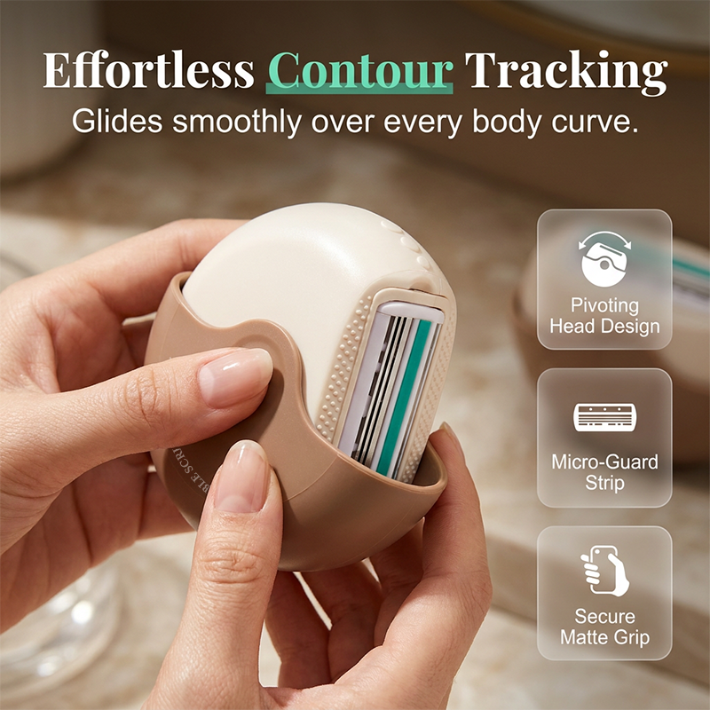 Devareon® 🥳Portable 3-Layer Hair Shaver with Rotating Cover