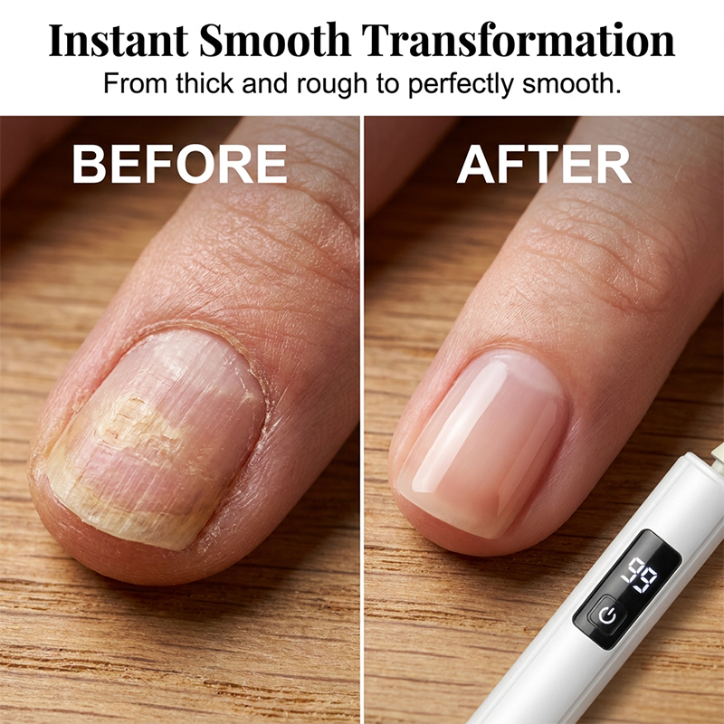 🥳2026 HOT SALE💅50% OFF! Professional Electric Nail Polisher – Smooths thick nails, Multiple heads for shaping & buffing---Devareon®