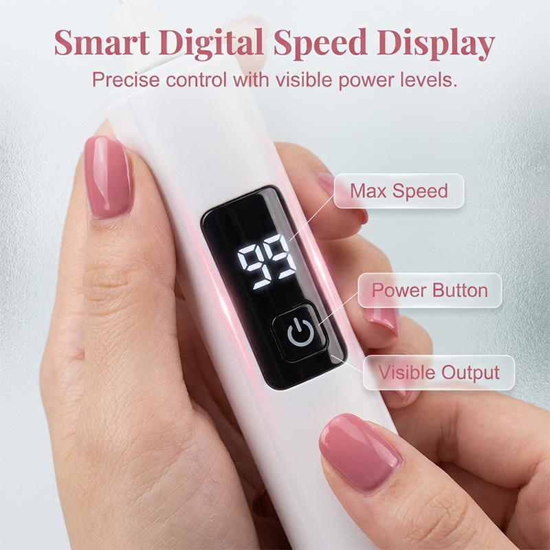 🥳2026 HOT SALE💅50% OFF! Professional Electric Nail Polisher – Smooths thick nails, Multiple heads for shaping & buffing---Devareon®