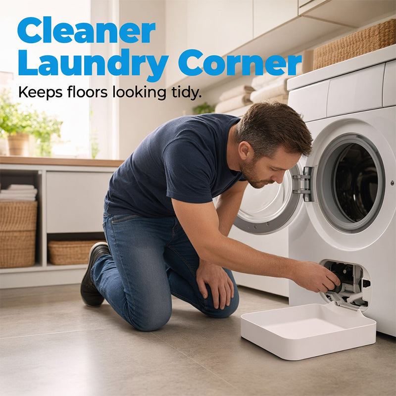 ⏰Save 50% Today Only💧Universal Front-Load Washing Machine Drain Pan🛡️— Stop Washer Leaks🚫💦& Protect Your Floors Effortlessly✨🏠 — Devareon®