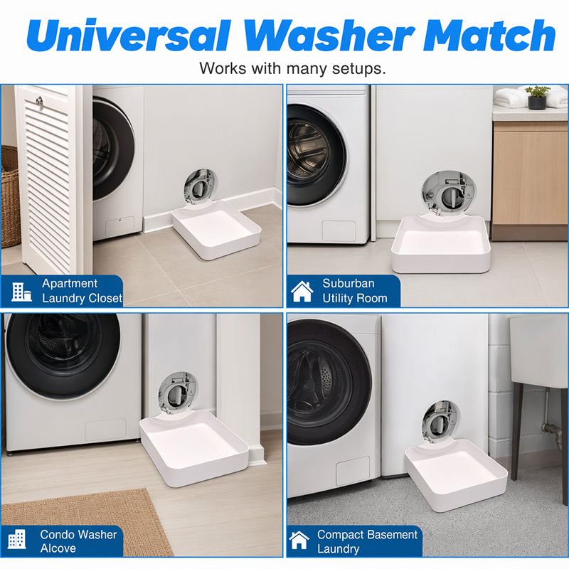 ⏰Save 50% Today Only💧Universal Front-Load Washing Machine Drain Pan🛡️— Stop Washer Leaks🚫💦& Protect Your Floors Effortlessly✨🏠 — Devareon®