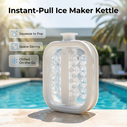 🎉🌞Summer New Hot Selling 40% OFF🎁💦Portable Silicone Ice Ball Kettle for Camping, Beach & Pool Parties🧊---Devareon