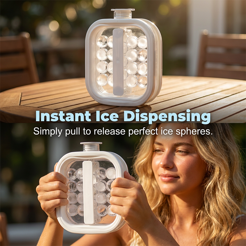 🌞Summer New Hot Selling 50% OFF🎁💦Portable Silicone Ice Ball Maker Kettle🧊---Devareon@