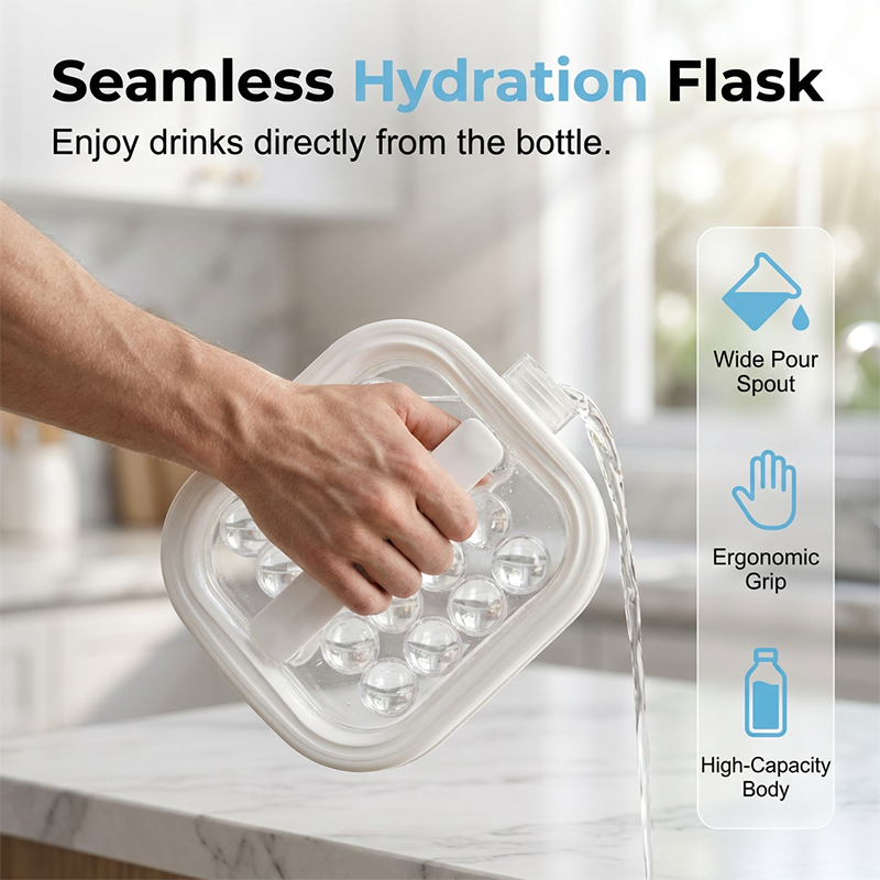 🌞Summer New Hot Selling 50% OFF🎁💦Portable Silicone Ice Ball Maker Kettle🧊---Devareon@