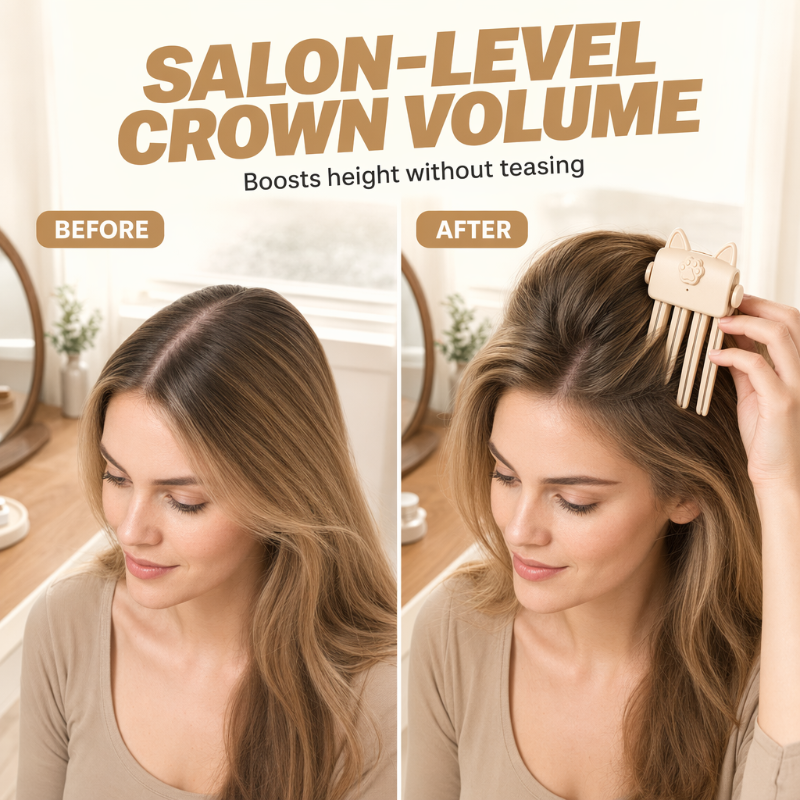 🎉48K+ Sold 💇 Wireless Heated Volumizing Root Lift Clip✨Portable Travel Hair Styling Tool for Flat Fine Hair— Devareon®