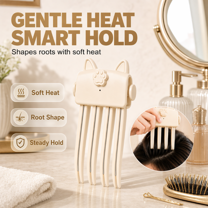 🎉48K+ Sold 💇 Wireless Heated Volumizing Root Lift Clip✨Portable Travel Hair Styling Tool for Flat Fine Hair— Devareon®