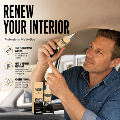 🎉49K+ Sold 🚗 Sagging Car Headliner Repair Glue ✨ Strong Waterproof Adhesive for Quick DIY Interior Restoration — Devareon®