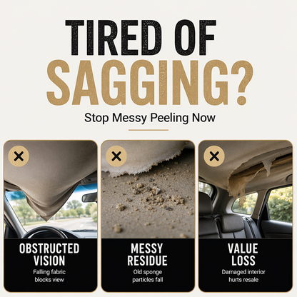 🎉49K+ Sold 🚗 Sagging Car Headliner Repair Glue ✨ Strong Waterproof Adhesive for Quick DIY Interior Restoration — Devareon®