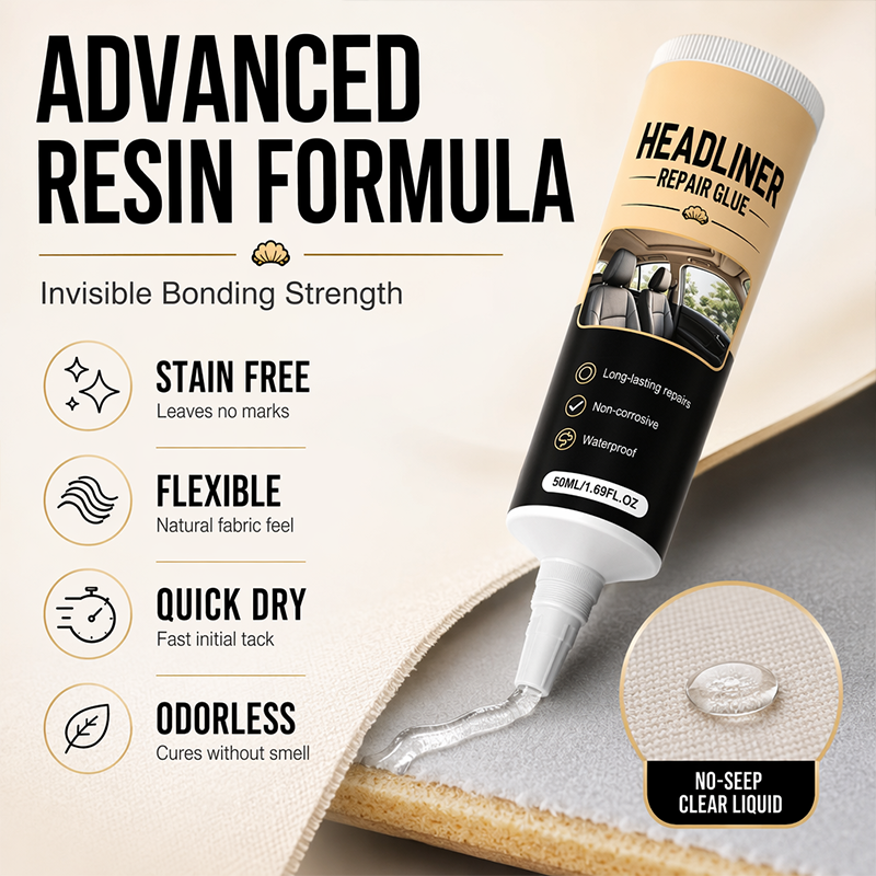 🎉49K+ Sold 🚗 Sagging Car Headliner Repair Glue ✨ Strong Waterproof Adhesive for Quick DIY Interior Restoration — Devareon®