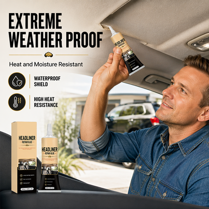 🎉49K+ Sold 🚗 Sagging Car Headliner Repair Glue ✨ Strong Waterproof Adhesive for Quick DIY Interior Restoration — Devareon®