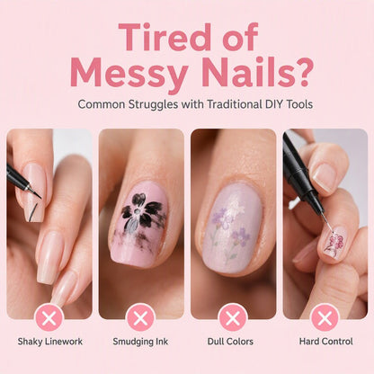 💅🎨 40% OFF! 24-Color Dual-Tip Nail Art Pens ✨ DIY Your Own Halloween, Christmas & Everyday Nail Designs 🎃🎄| Devareon®