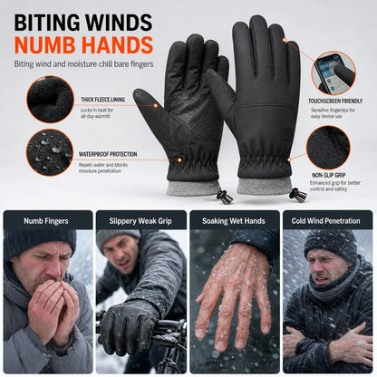🧤 2026 New Arrivals | Thermal Winter Gloves for Men & Women – Windproof, Touchscreen & Non-Slip Grip for Cycling and Outdoor Activities | Devareon®