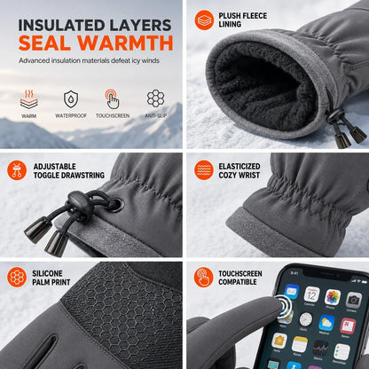 🧤 2026 New Arrivals | Thermal Winter Gloves for Men & Women – Windproof, Touchscreen & Non-Slip Grip for Cycling and Outdoor Activities | Devareon®