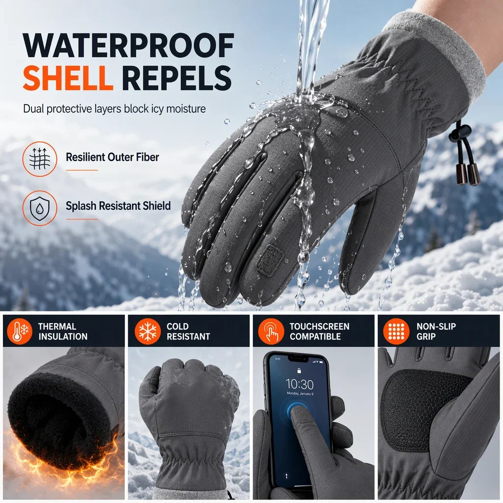🧤 2026 New Arrivals | Thermal Winter Gloves for Men & Women – Windproof, Touchscreen & Non-Slip Grip for Cycling and Outdoor Activities | Devareon®
