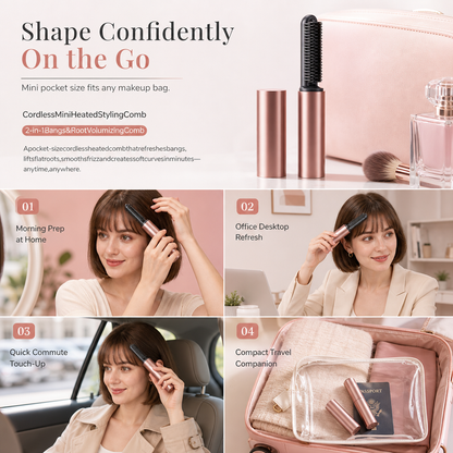 ✨Mini Cordless Heated Styling Comb | Devareon®